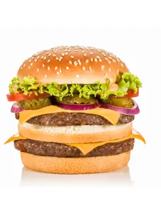 King Double Burger Plain
