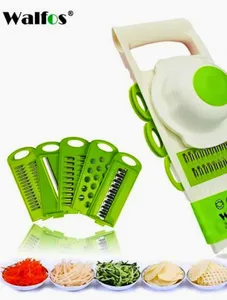 WALFOS Peeler Grater Vegetables Cutter tools with 5 Blade