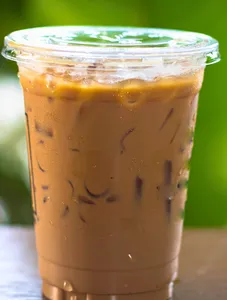 Iced coffee latte