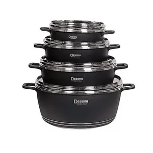 Dessini 10 Pcs Non-Stick Cooking & Serving Pots & Pans