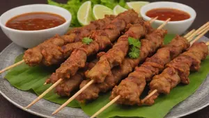 Sate Ayam/Sapi (Beef/Chicken Brouchette)
