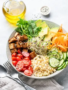 Honey Mustad Tofu Salad
