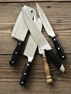 Stainless Steel Kitchen Knife Set with Stand Knives