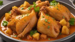 Chicken Cooked with Yellow Spicy Sauce