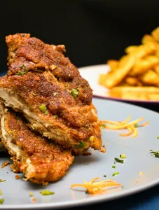 Grilled Half Chicken With Chips