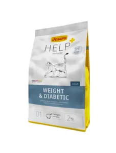 JOSERA HELP VETLINE CAT - WEIGHT & DIABETIC 2KG