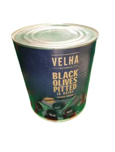 VELHA Black Olives Pitted in Brine - 3KG