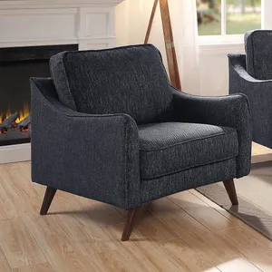 Hunter Single Seater Fabric Sofa - Grey