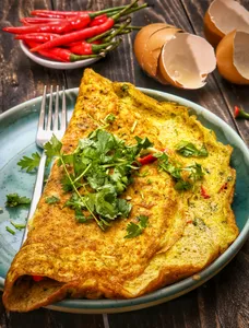 Fresh Vegetable Omelette