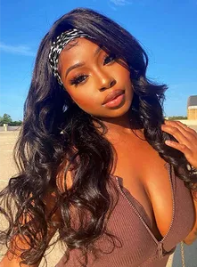 Scheherazade Long Body Wave Headband Wig