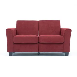 Alessandra 2 Seater Fabric Sofa - Red