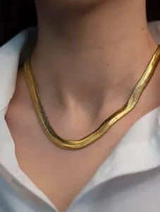 Herringbone Chain With its Bracelet