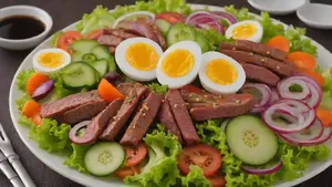 Beef Strips Salad