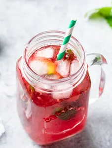 Iced Hubiscus tea