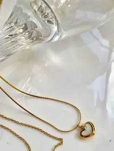 Natural Shell Heart Pendant