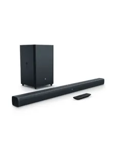 JBL Soundbar with Wireless Subwoofer (Bar 2.1, Black)