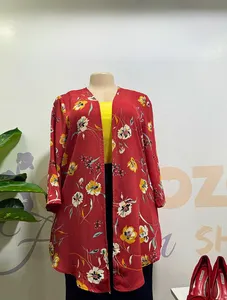 Red Floral Kimomo